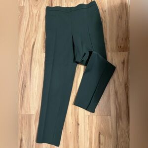 Akris Forest Green Straight Leg Pants